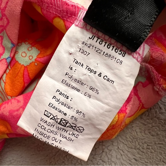 Shein Floral Hippie Retro Bohemian Two-Piece Bell Bottom Halter Crop Top Outfit - Picture 13 of 17